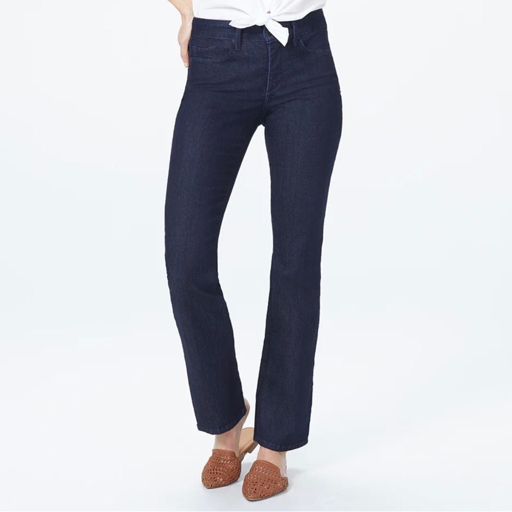 NYDJ Not Your Daughters Jeans Billie Mini Bootcut High Waisted 10 Petite